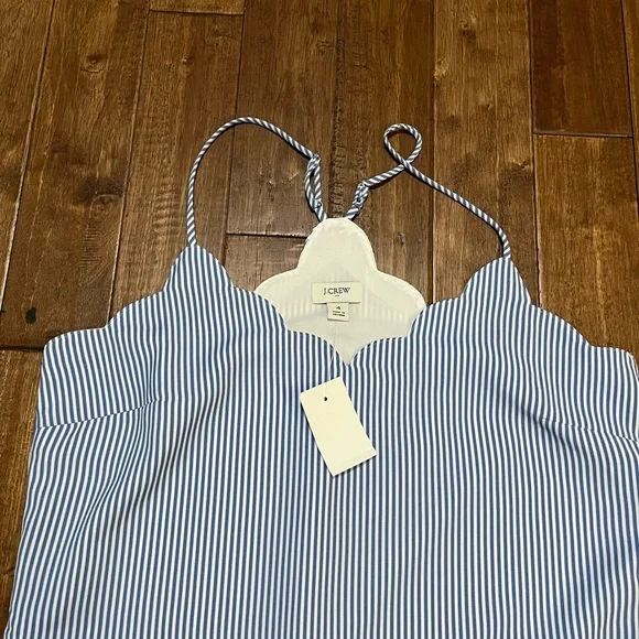 J Crew Pinstripe Cami Size 4 NWT - Picture 5 of 6